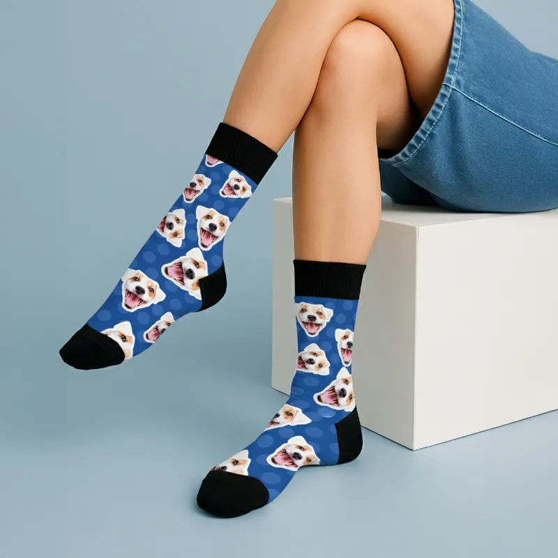 Custom Photo Printed Colorful Pattern Socks