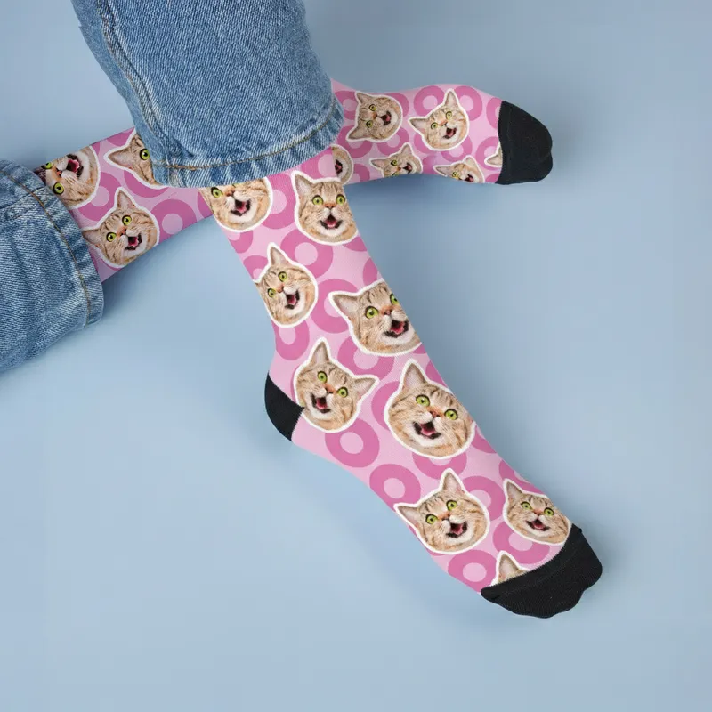 Custom Photo Printed Colorful Pattern Socks