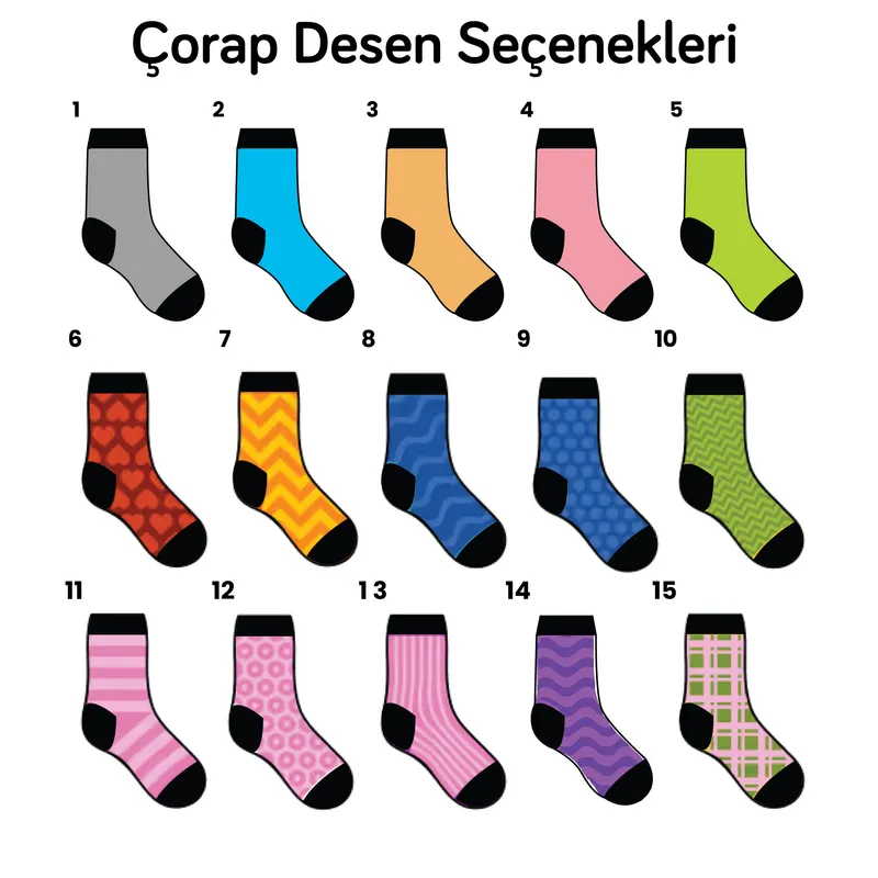 Custom Photo Printed Colorful Pattern Socks