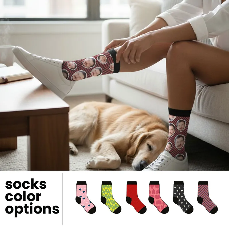 Custom Photo Socks for Couples