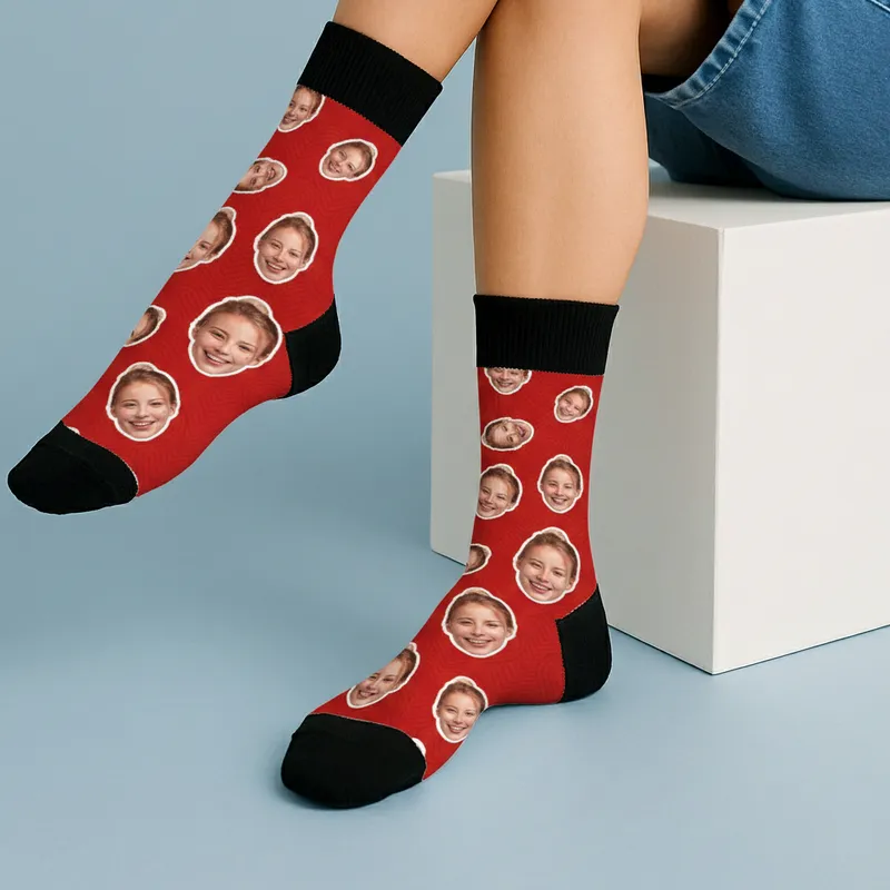 Custom Photo Socks for Couples