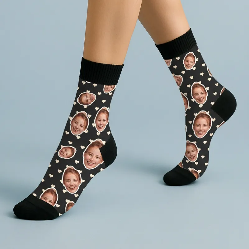 Custom Photo Socks for Couples