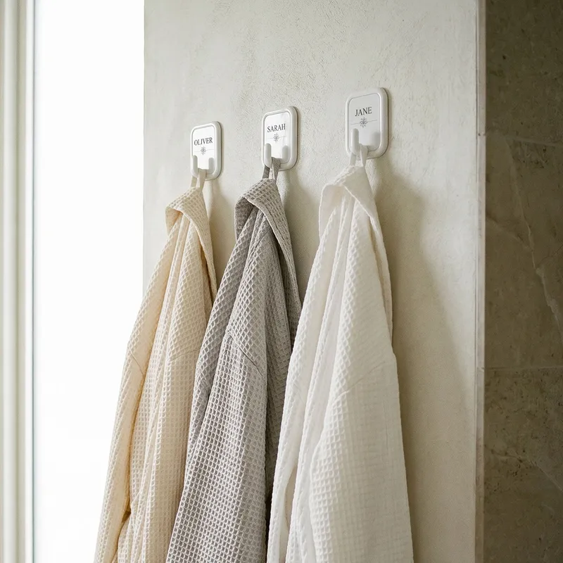 Custom Photo Towel Hooks Set of 3