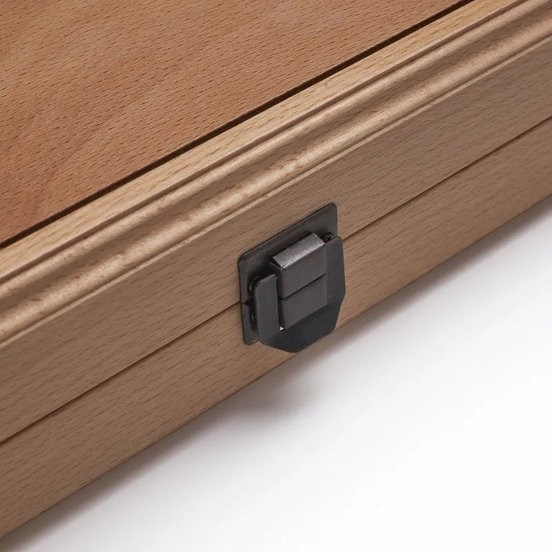 Custom Premium Beech Backgammon Set with Name and Date