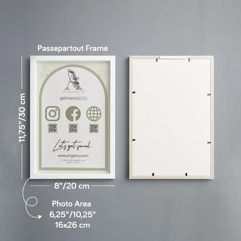 Custom QR Code Social Media Frame for Personalized Gifts