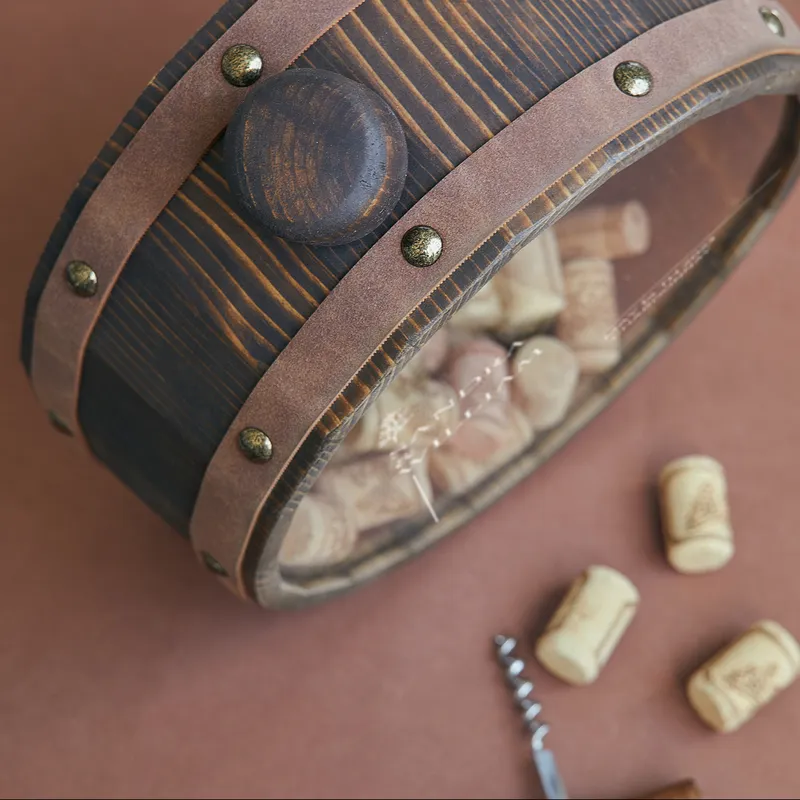 Custom Retro Wine Cork Box for Couples