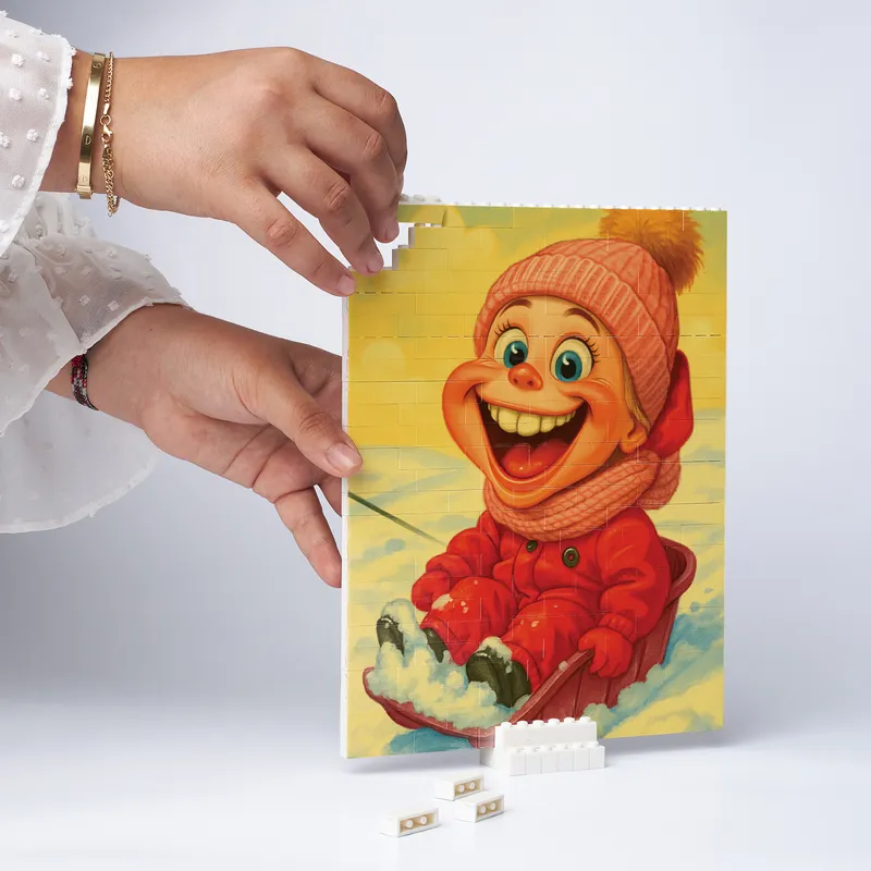 Custom Sketch Efect Photo Block Puzzle Gift