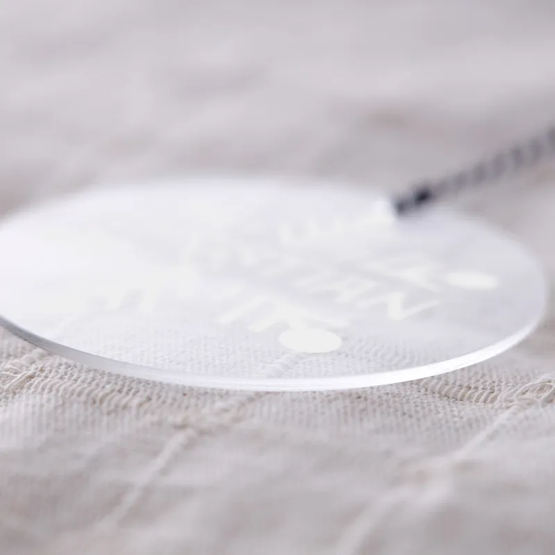 Custom Snowflake Christmas Tree Ornament