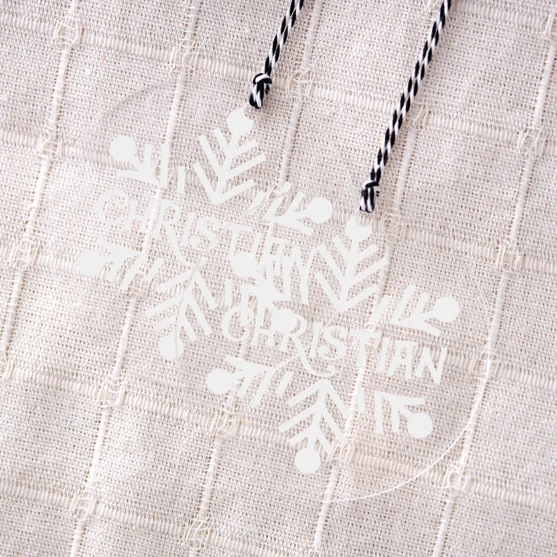 Custom Snowflake Christmas Tree Ornament
