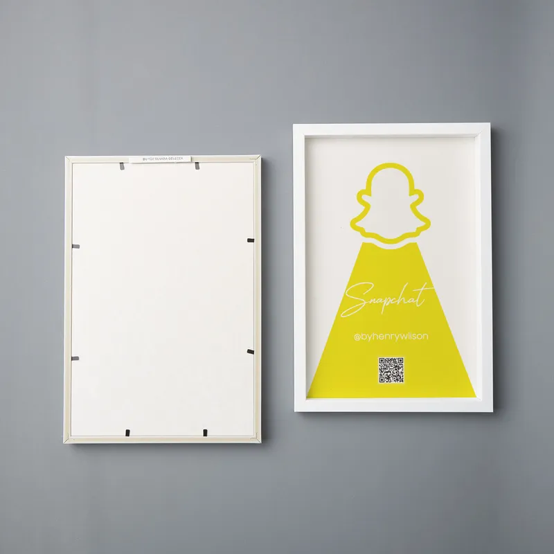 Custom Social Media Icon Frame for Personalized Office Decor