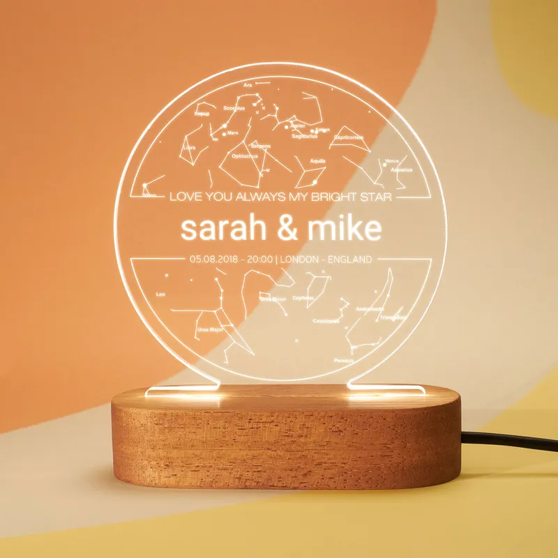 Custom Star Map Led Light