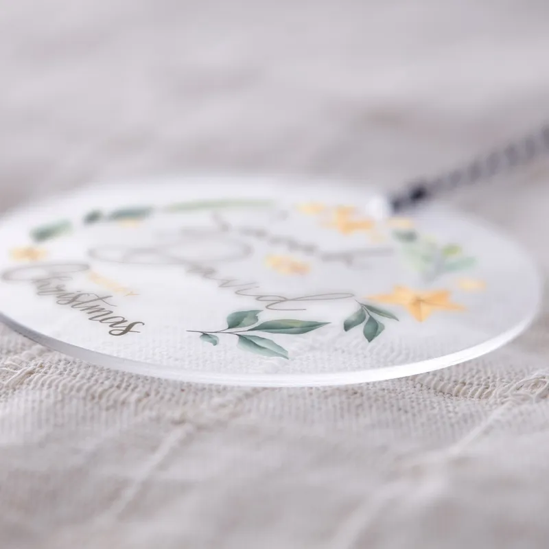 Personalised Acrylic Pine Tree Christmas Ornament