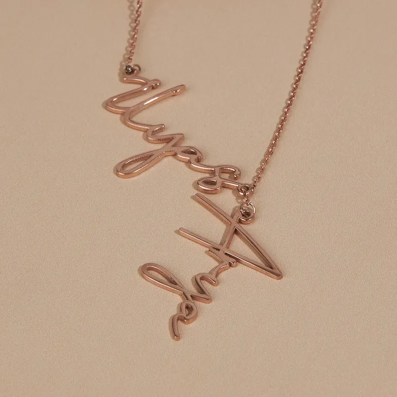 Custom Two Name Necklace as a Mother's Day Gift for Moms