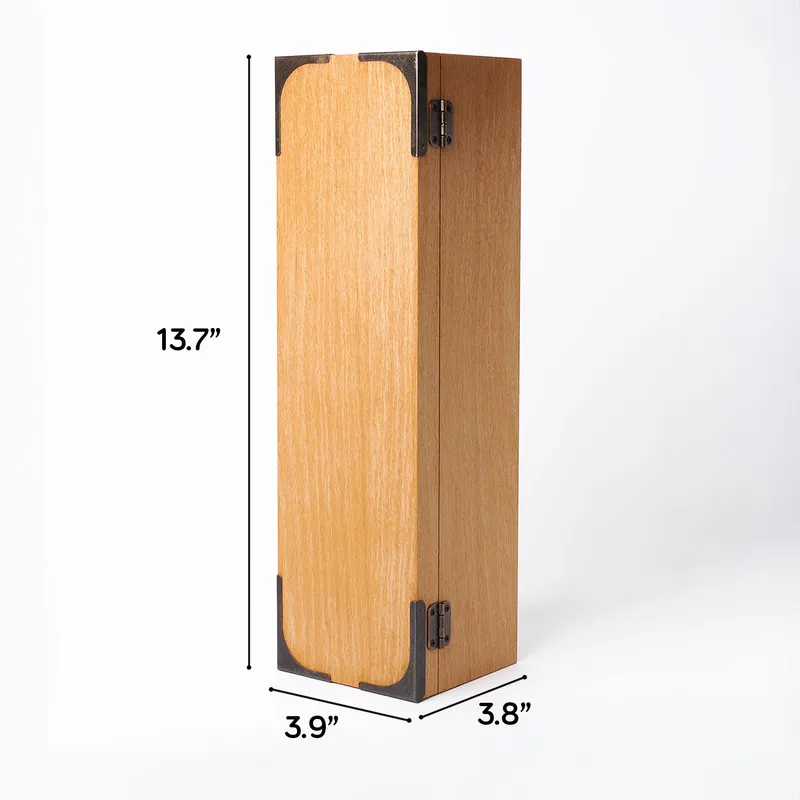 Personalised Vineyard Design Wooden Wine Box Gift