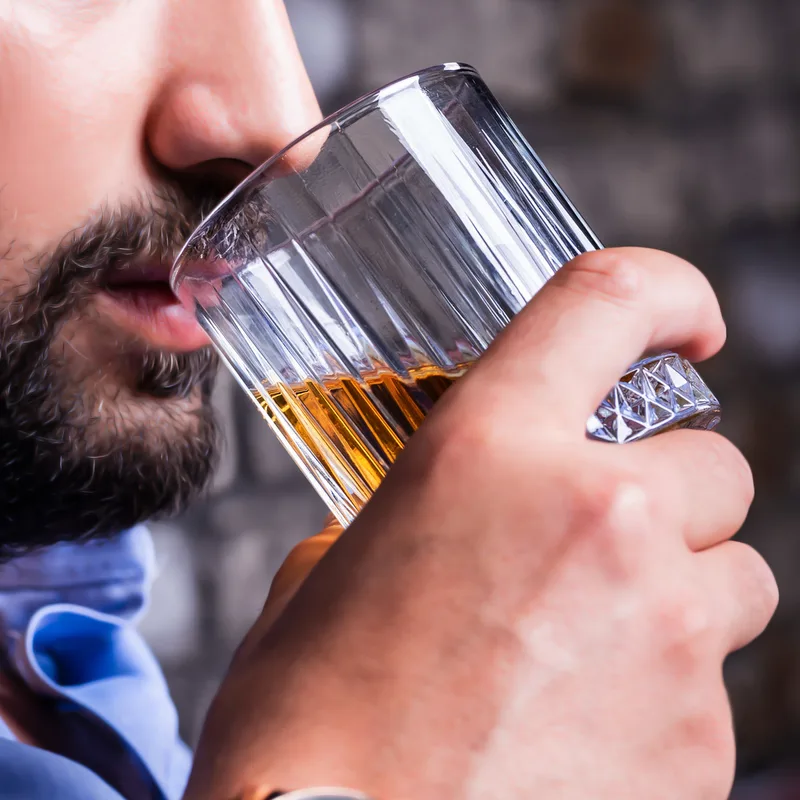 Custom Wooden Boxed Glasgow Set of 2 Whiskey Glasses