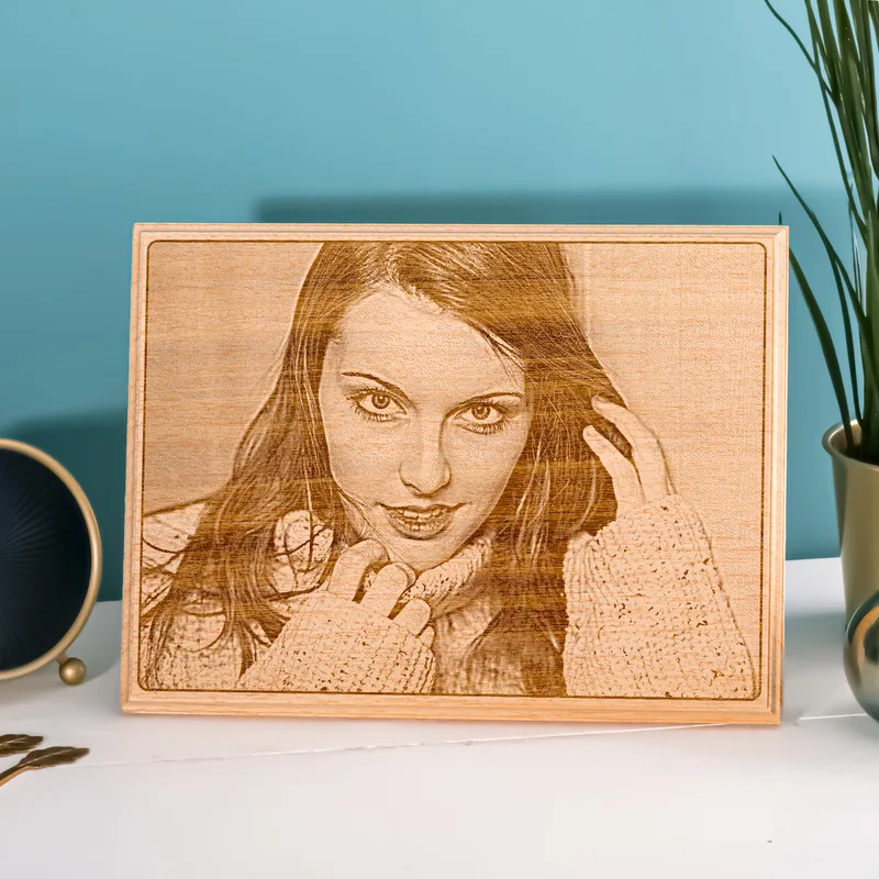 Custom Wooden Self Portrait Photo