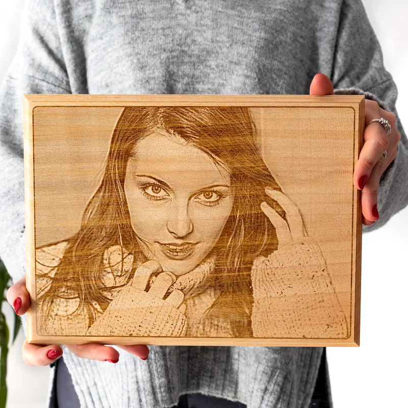 Custom Wooden Self Portrait Photo