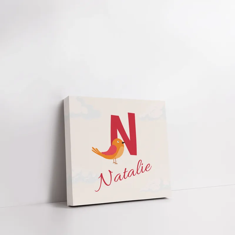 Customizable 2-Piece Canvas with Initial Special Character Designed Photo