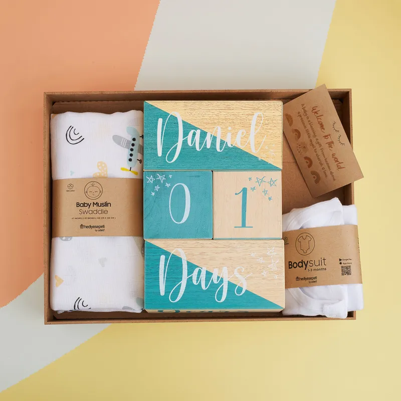 Customizable Baby Boy Gift box