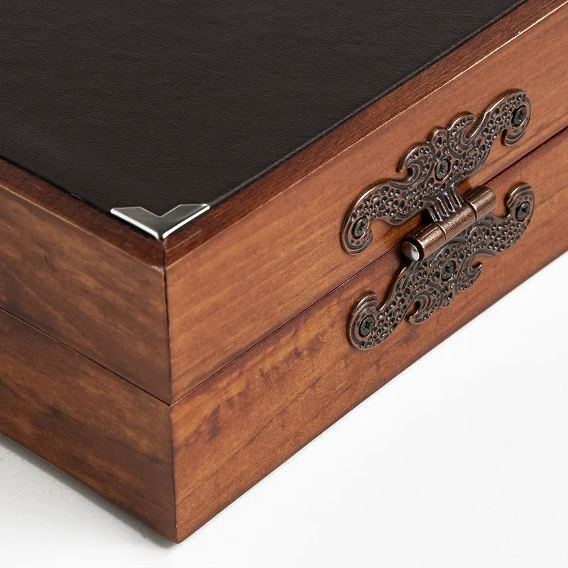 Customizable Luxury Gold Leather Backgammon Set