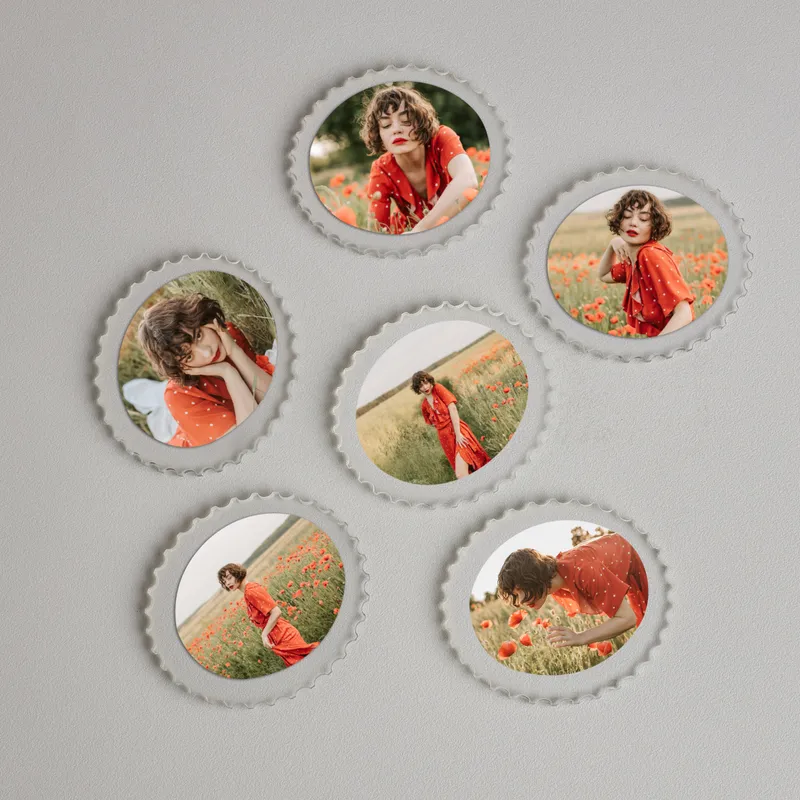 Personalised Photo Magnet Set for Home Décor and Gifts