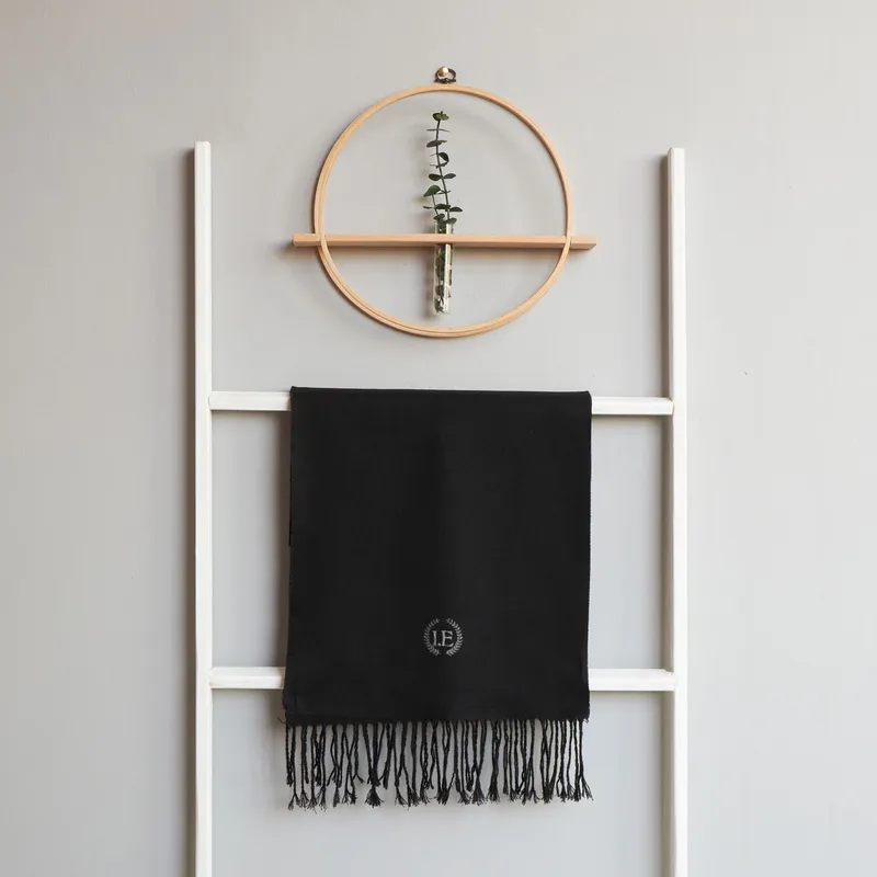 Customized Monogram Neck Scarf for Boyfriend Gift