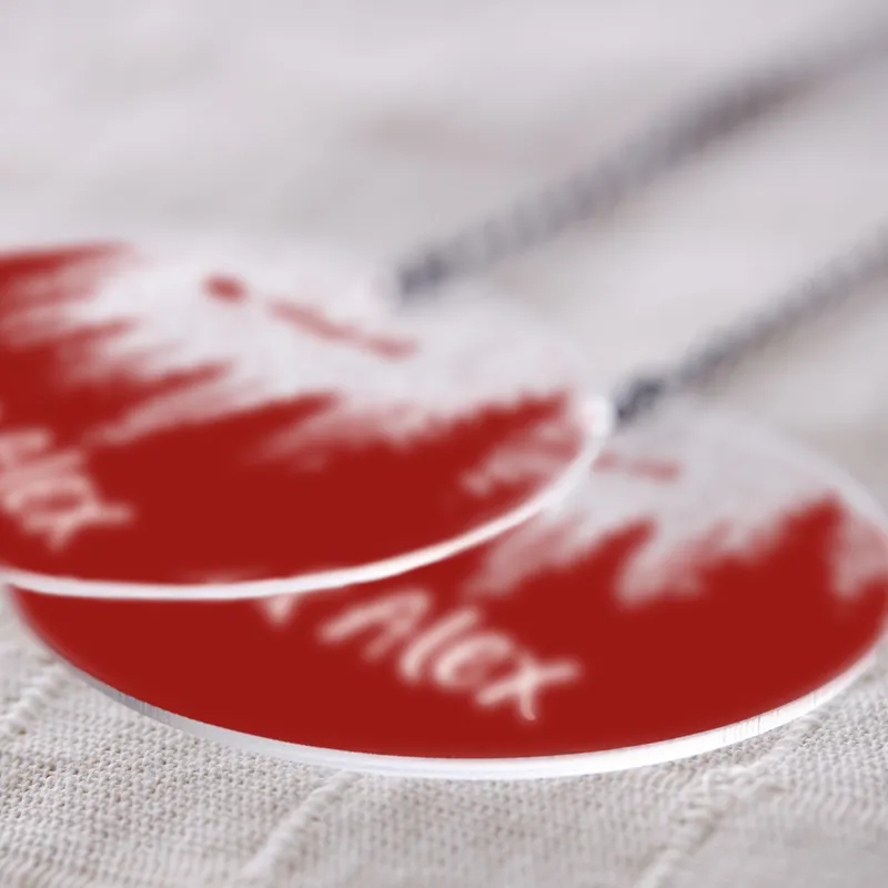 Personalised Acrylic Christmas Ornament for Couples and Friends