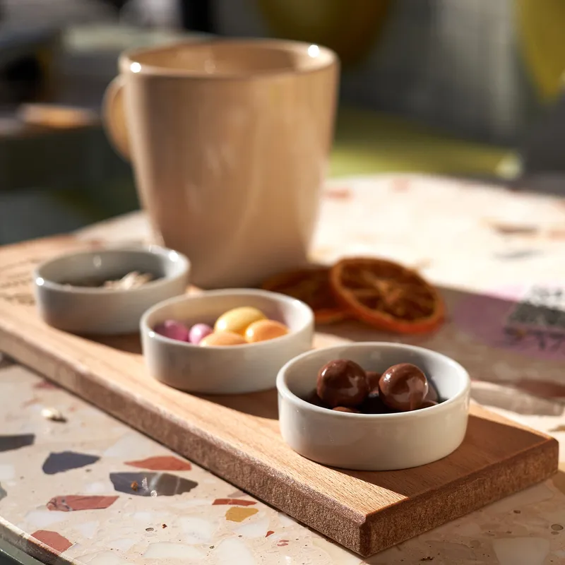 Customized Wooden Tray with Mini Bowls