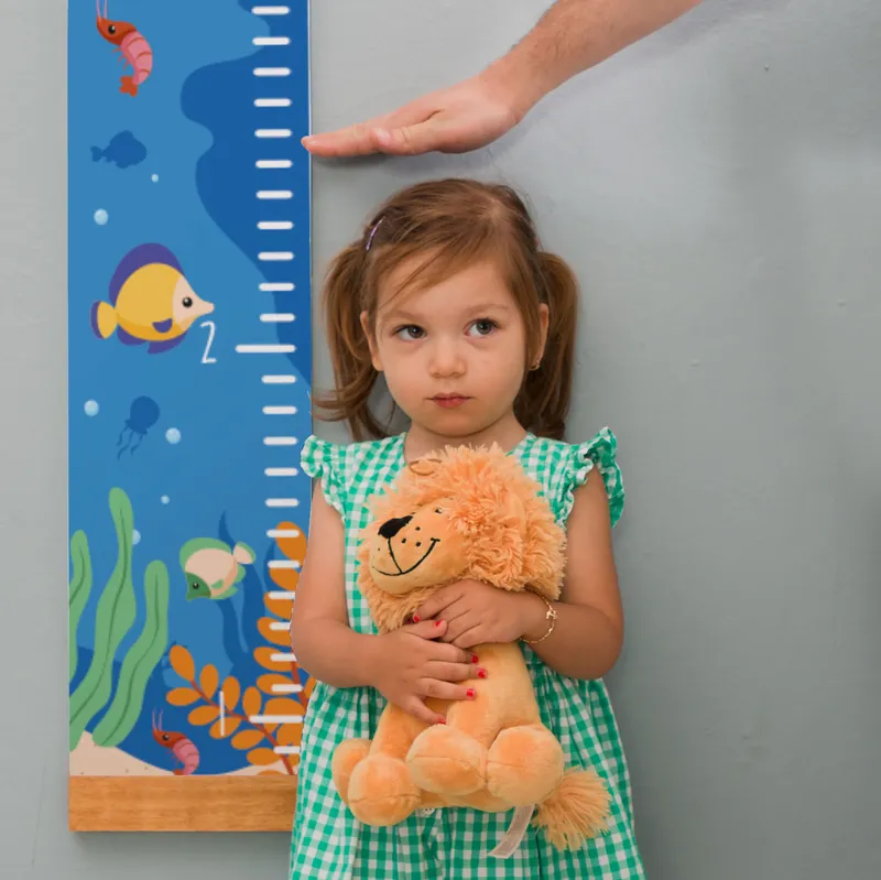 Cute and Colorful Sea Life Design Height Chart for Kids