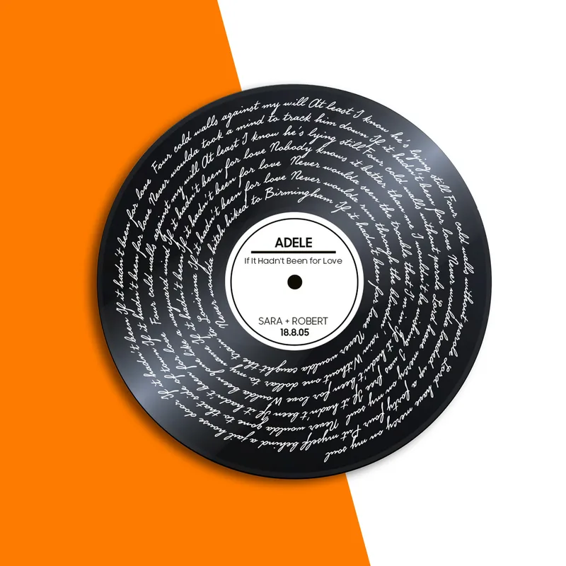 Cute Gifts for Couples Personalized Favorite Song Lyrics Design Plaque Tableau