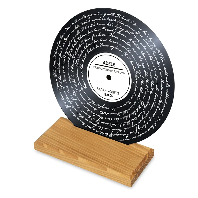 Cute Gifts for Couples Personalized Favorite Song Lyrics Design Plaque Tableau