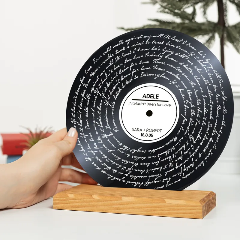 Cute Gifts for Couples Personalized Favorite Song Lyrics Design Plaque Tableau