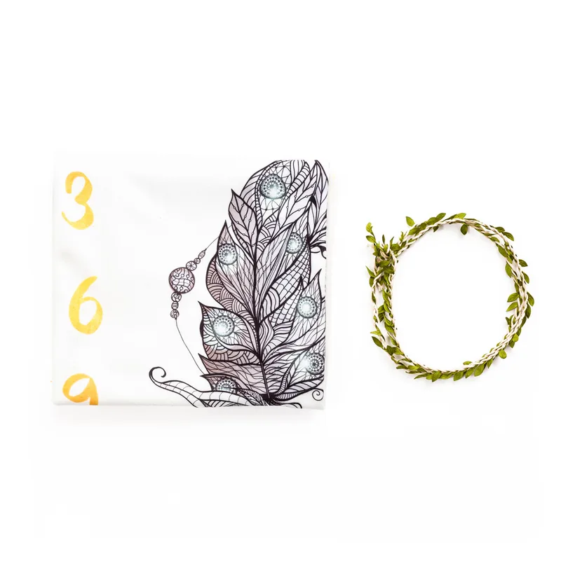 Cute Newborn Baby Photoshoot Monthly Milestone Baby Blanket