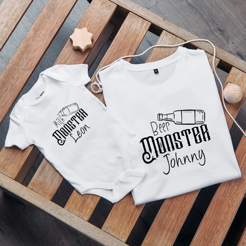 Dad and Baby Matching Tees Perfect for Father's Day