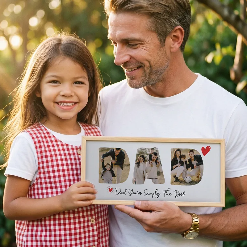 Personalised Photo Frame for Dad – Father's Day Gift