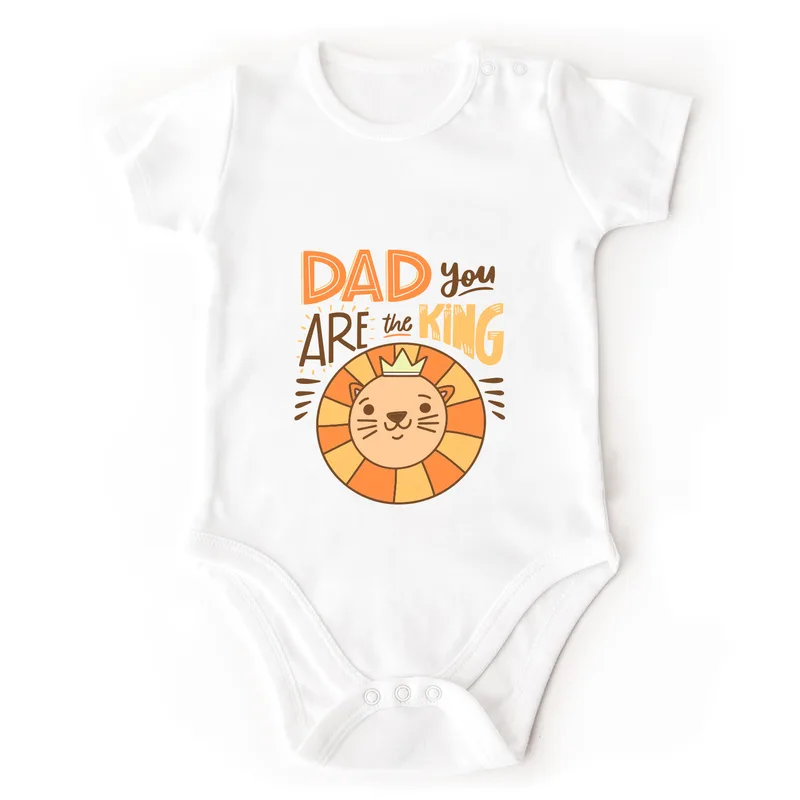 King Dad Funny Baby Bodysuit for Special Occasions