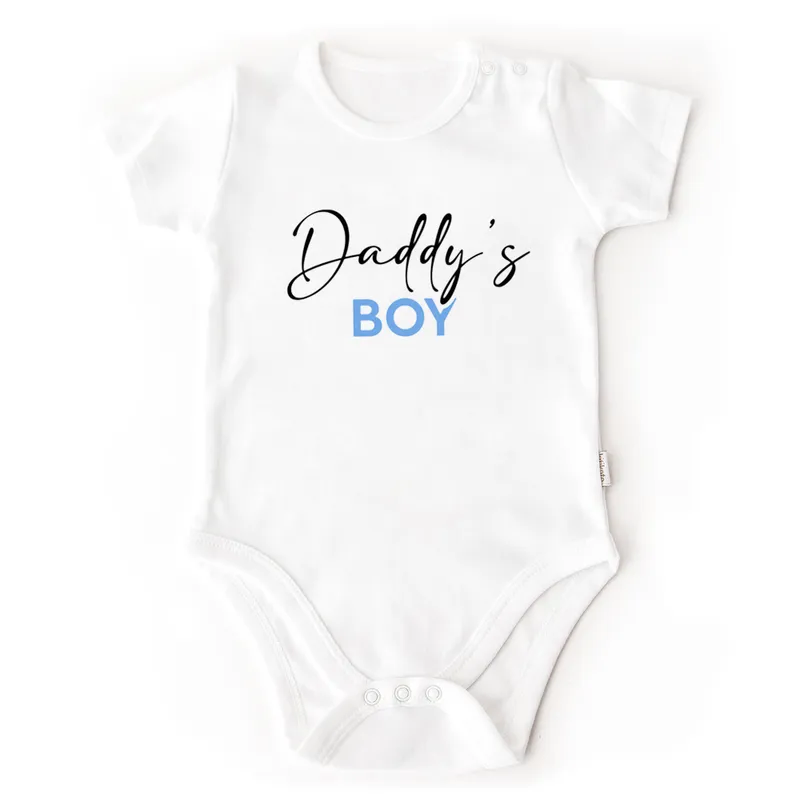 Daddy's Boy Baby Onesie for Father's Day Gift
