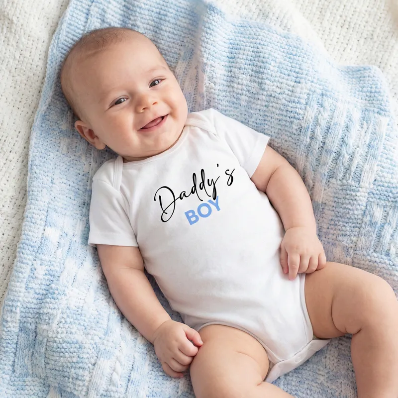 Daddy's Boy Baby Onesie for Father's Day Gift