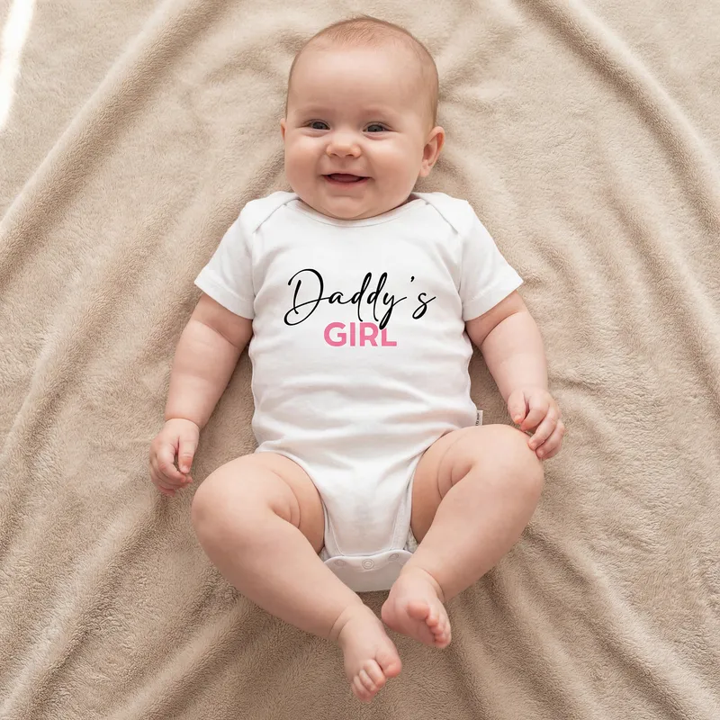 Daddy's Girl Baby Onesie for Father's Day and Newborn Gifts