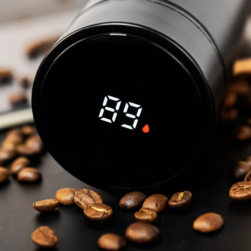 Date and Signature Printed Thermal Flask with Digital Temrprature Display