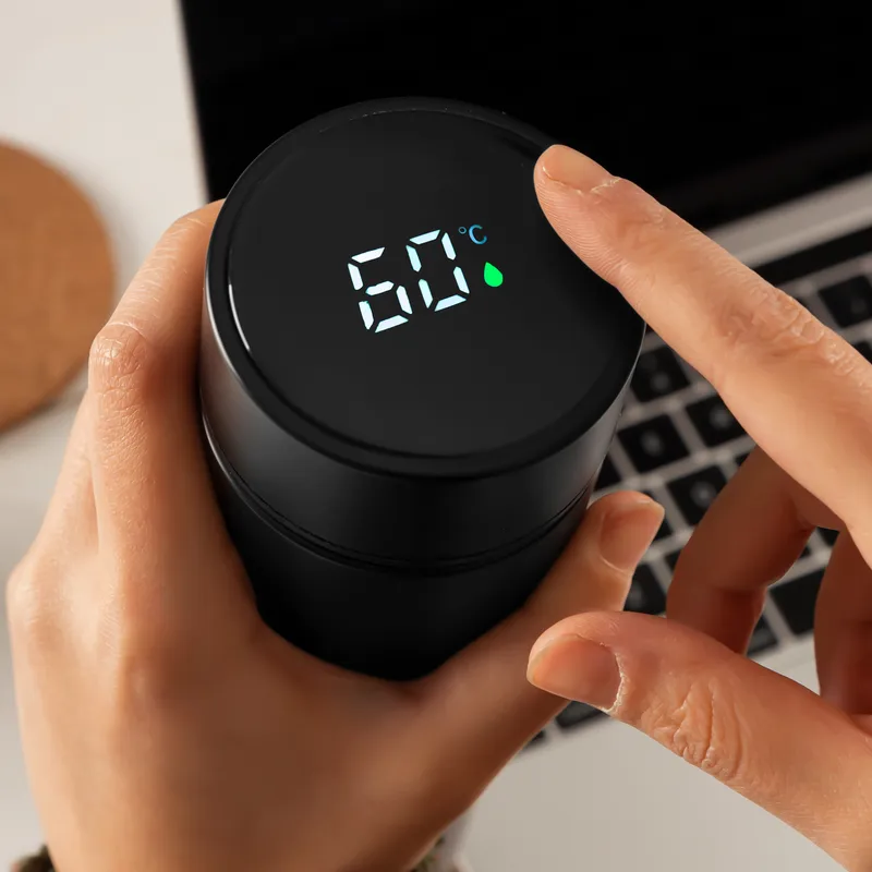 Date and Signature Printed Thermal Flask with Digital Temrprature Display