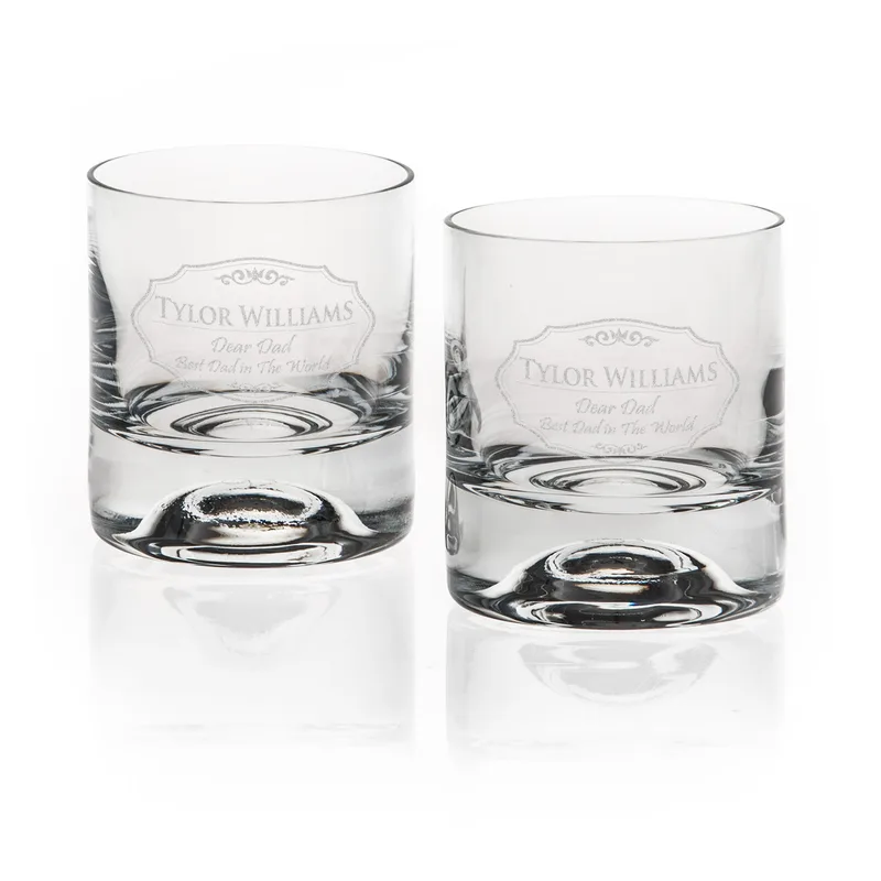Personalised Whiskey Glass Set for Dad on Father's Day