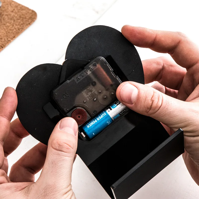 Dear Father Heart Shaped Desk Clock Father's Day