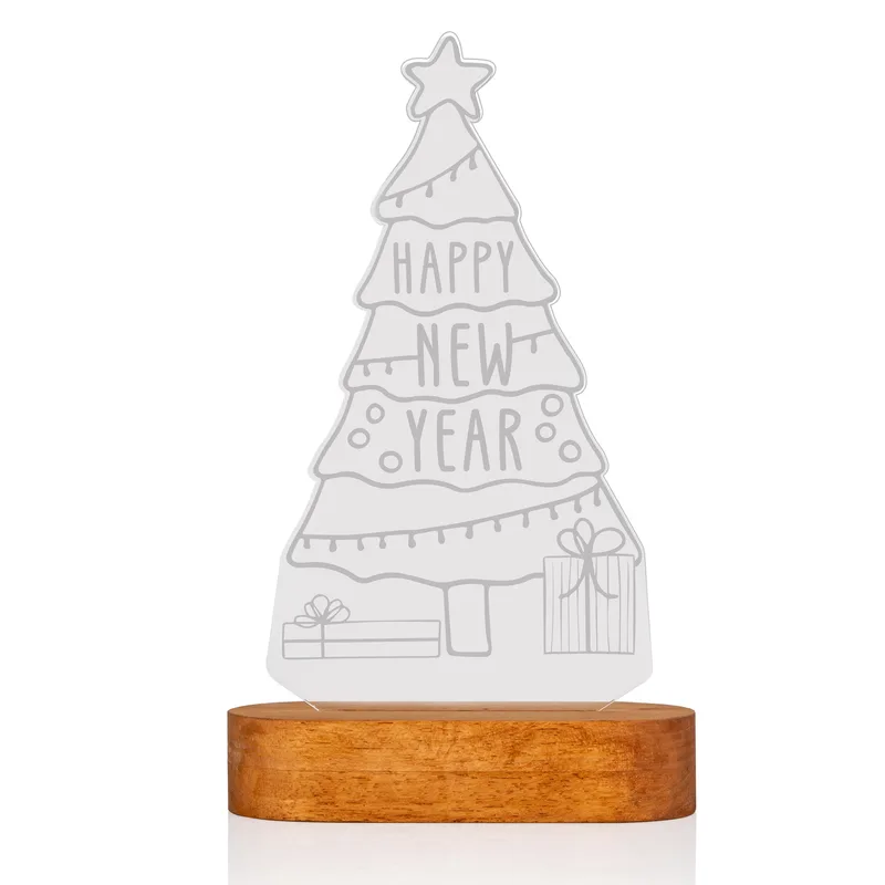 Decorative Happy New Year LED Lamp