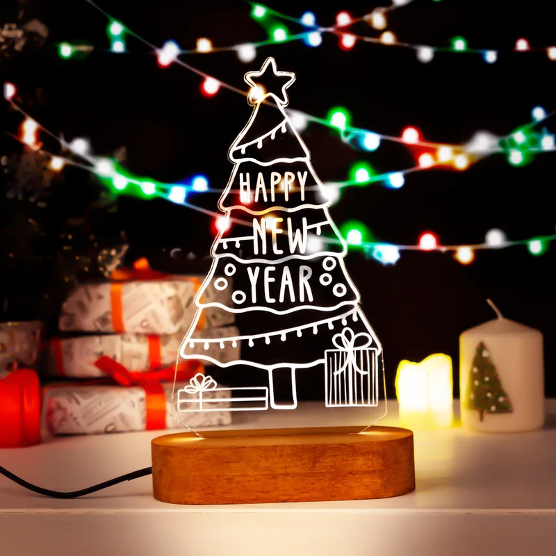 Decorative Happy New Year LED Lamp