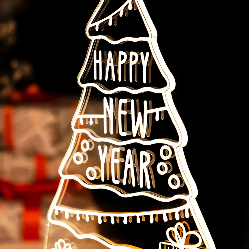Decorative Happy New Year LED Lamp
