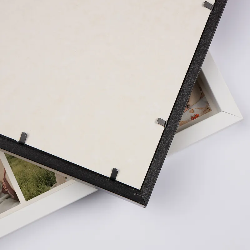 Decorative Square Frame with Message Photo Collage