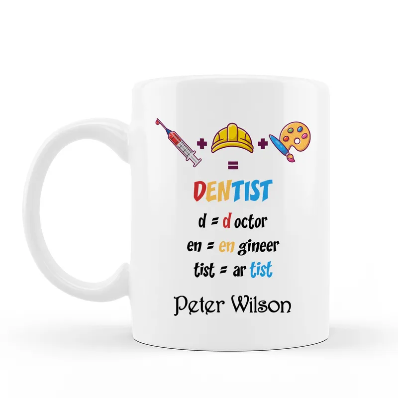 Personalised Dentist Appreciation Mug for Professionals