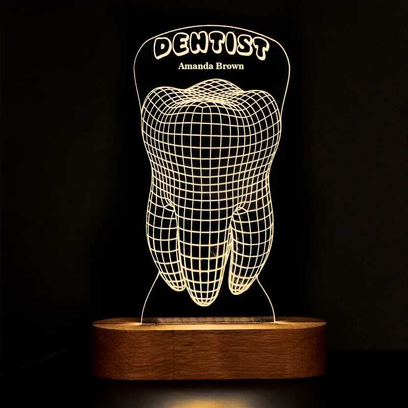 Personalised Dentist LED Lamp for Office Décor