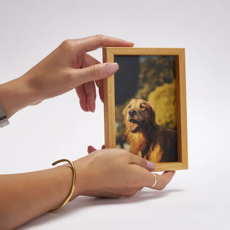 Personalised Wooden Photo Frame for Desk Display